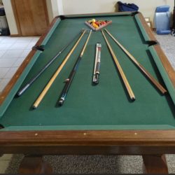 Pool Table Full Size One piece slate